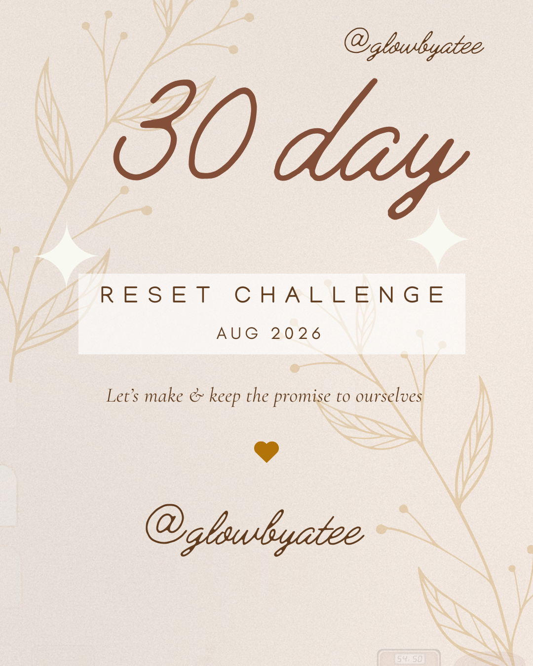 30 Day Reset | Group Challenge ✨ August 2026