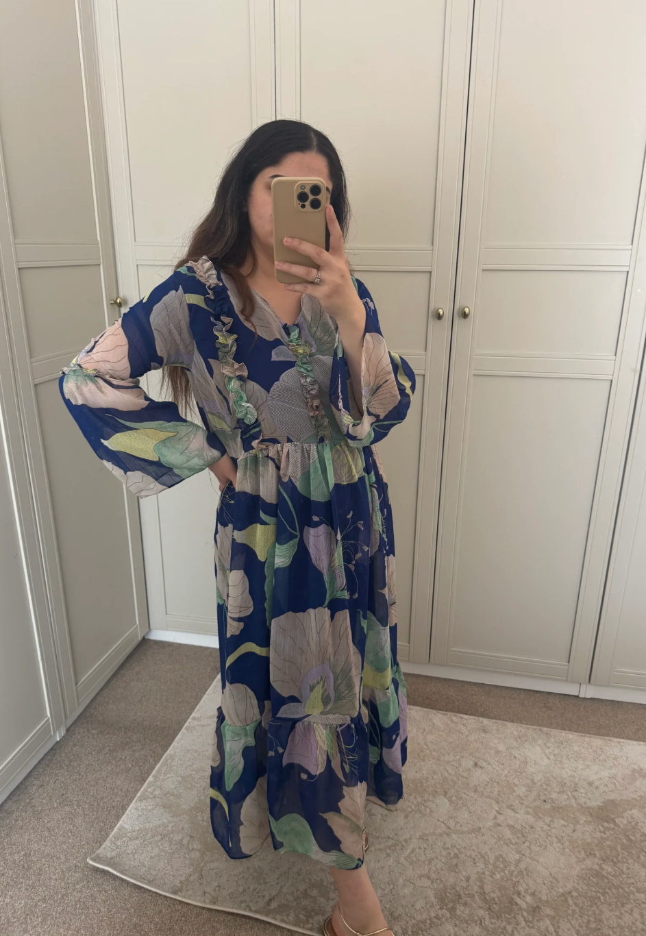 Maxi Dress | Blue Floral