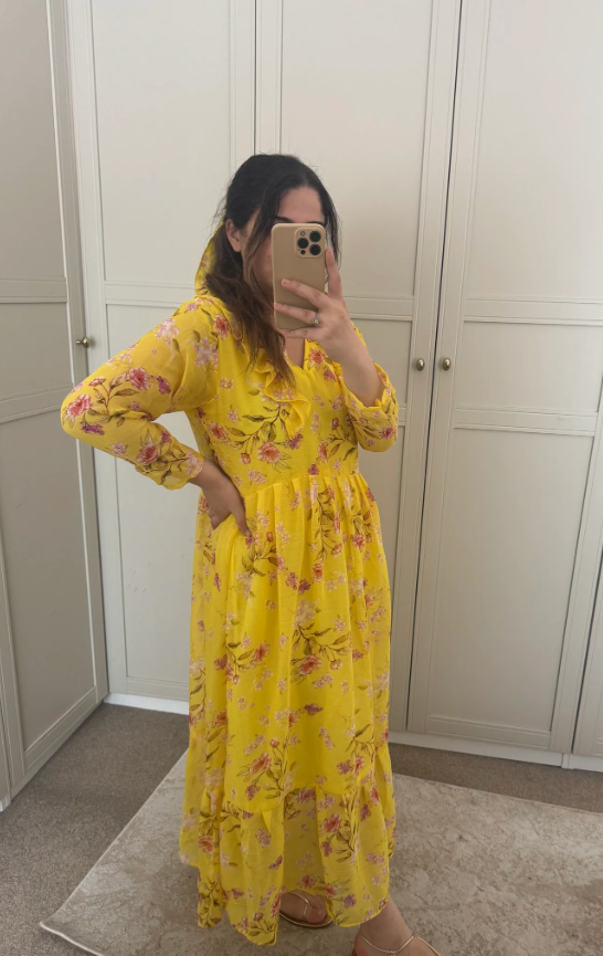 Floral Maxi Dress | Yellow