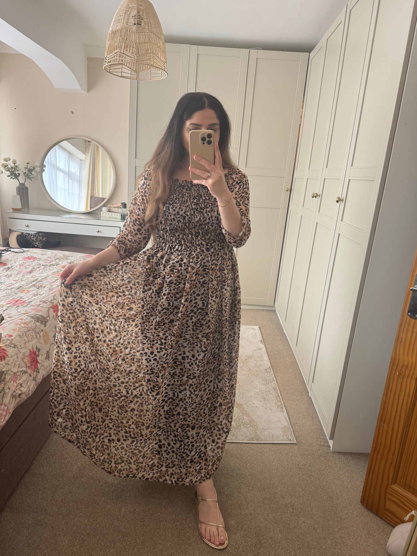 Cheetah Print Maxi Dress