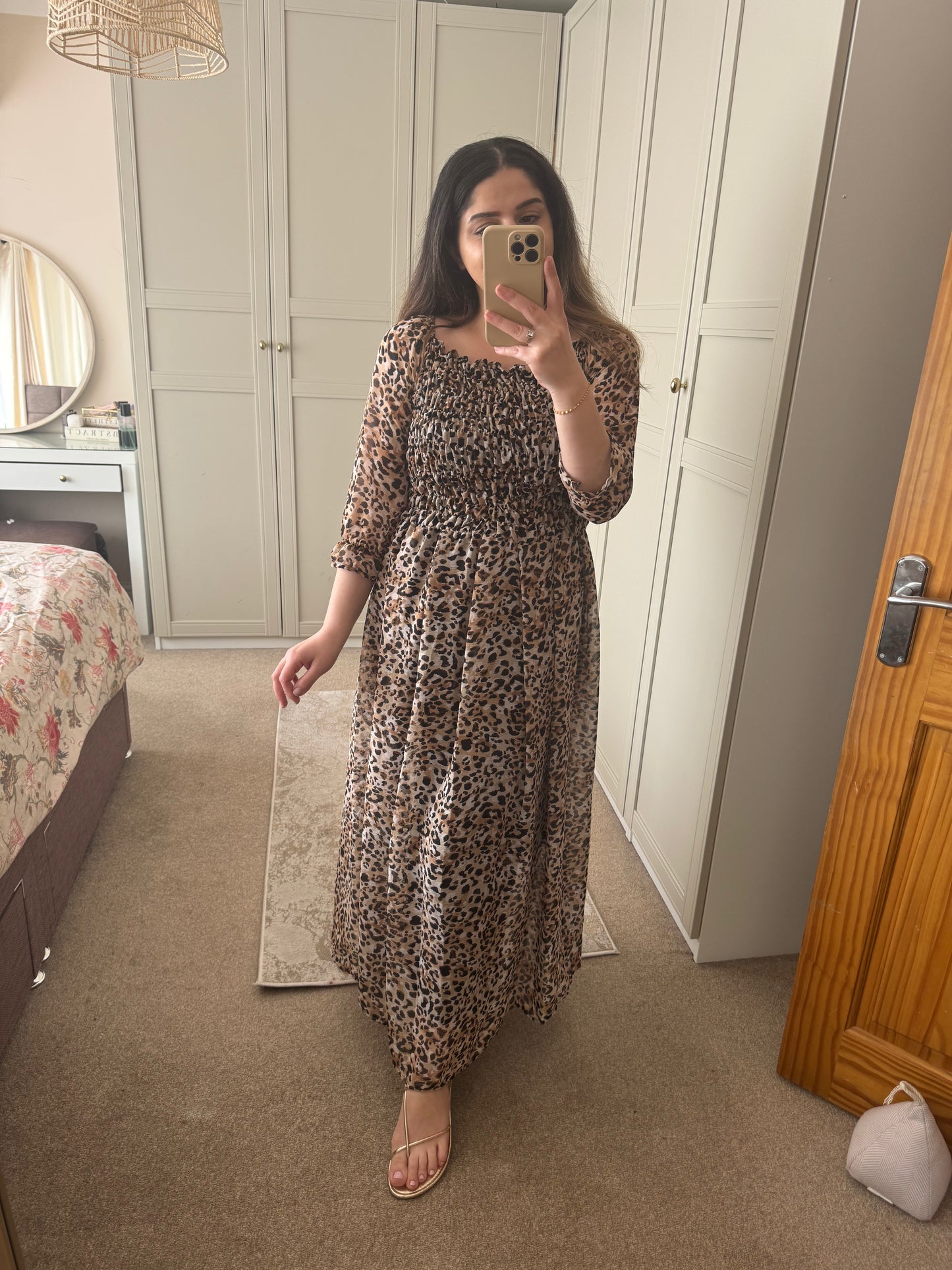 Cheetah Print Maxi Dress