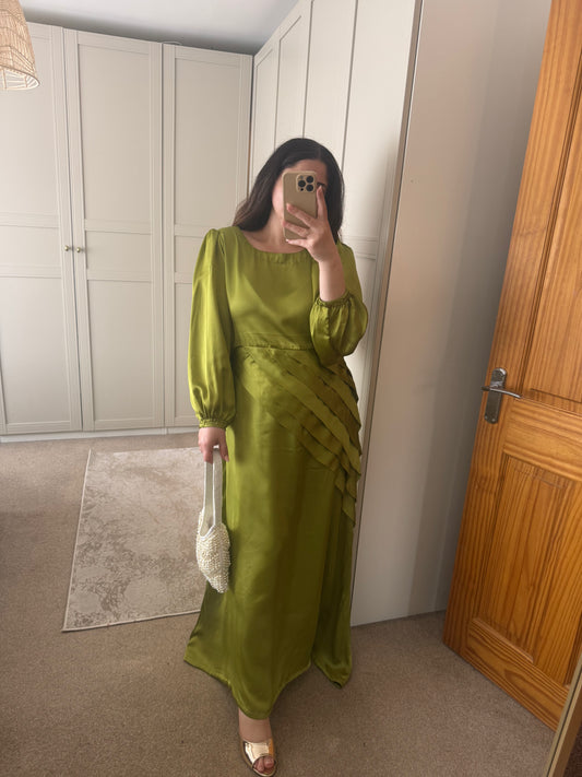 Jade Satin Dress