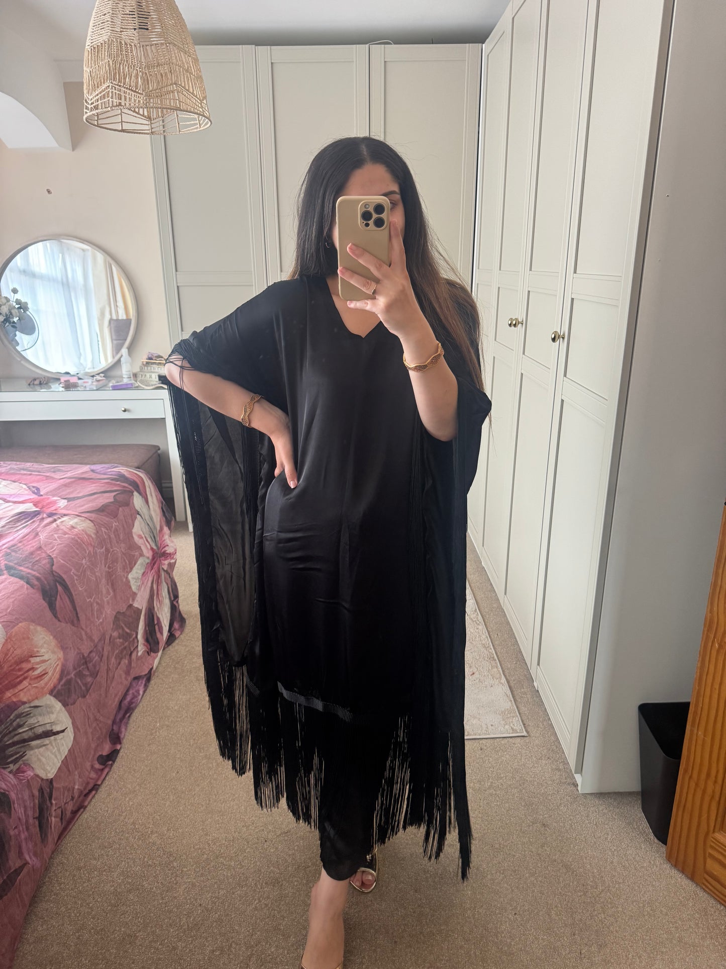 Tassel Silk 2PC | Black