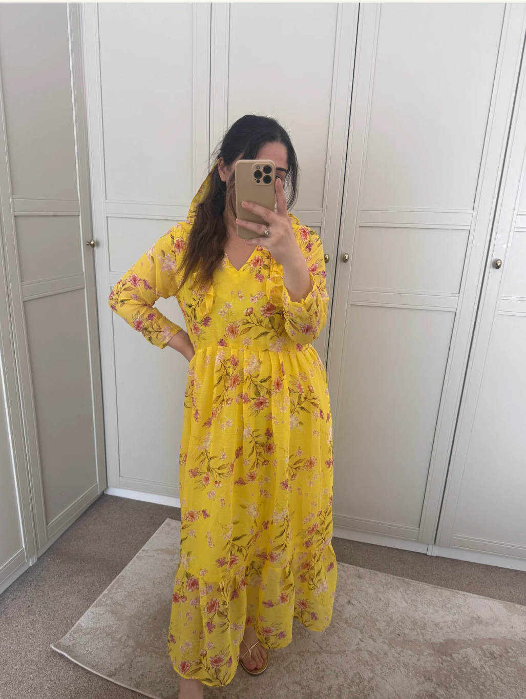 Floral Maxi Dress | Yellow