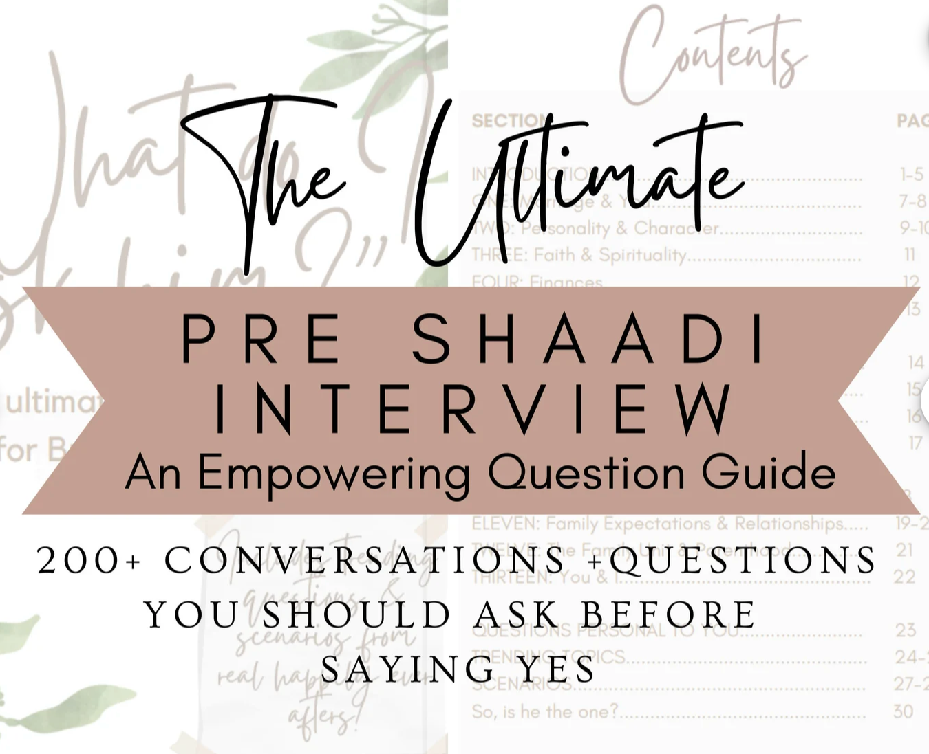 The Ultimate Pre Shaadi Interview | Questions to Ask before you say Yes