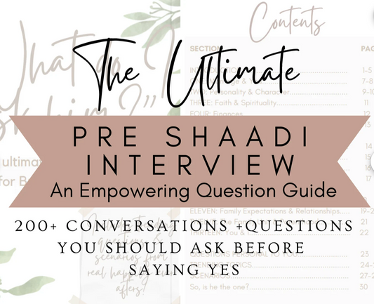 The Ultimate Pre Shaadi Interview | Questions to Ask before you say Yes